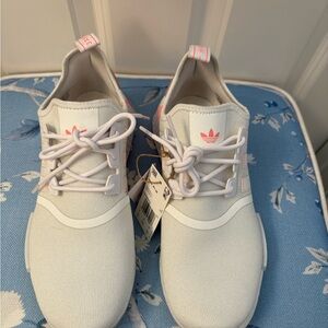 Adidas Women's White and Pink Shoes